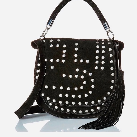 Sam Edelman Handbags - Sam Edelman Heidi Studded Saddle Bag